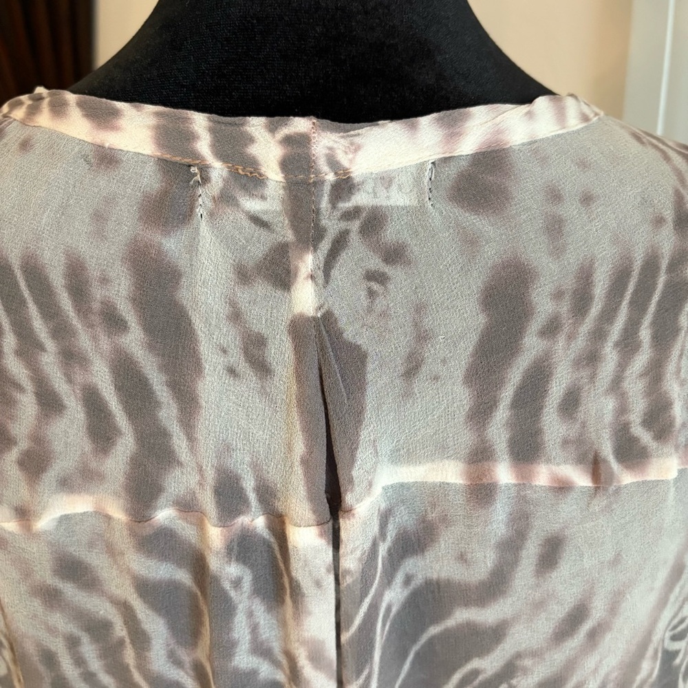 GYPSY 05 Made in Hollywood Silk Oversized Long Tie Dye Top! Gorgeous Bohemian. - Picture 8 of 14